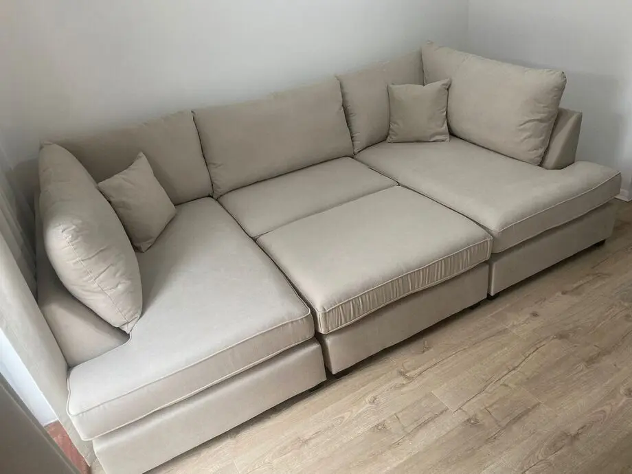 Dfs U-Shaped Sofa With Additional Footstool Optional
