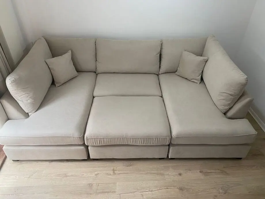 Dfs U-Shaped Sofa With Additional Footstool Optional