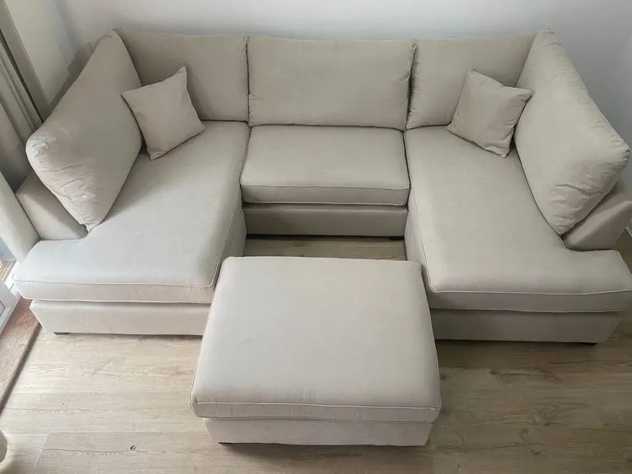 Dfs U-Shaped Sofa With Additional Footstool Optional