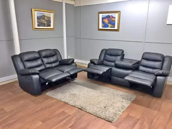 Leather Recliner 3+2 Seater Sofa Set
