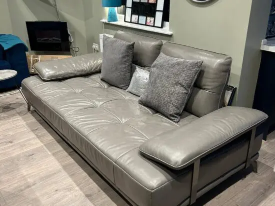 Grey electric 4 seater sofa scs
