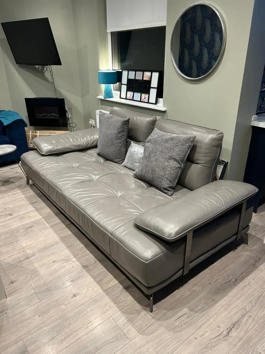 Grey electric 4 seater sofa scs