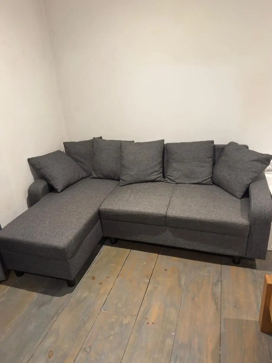 Grey corner sofa