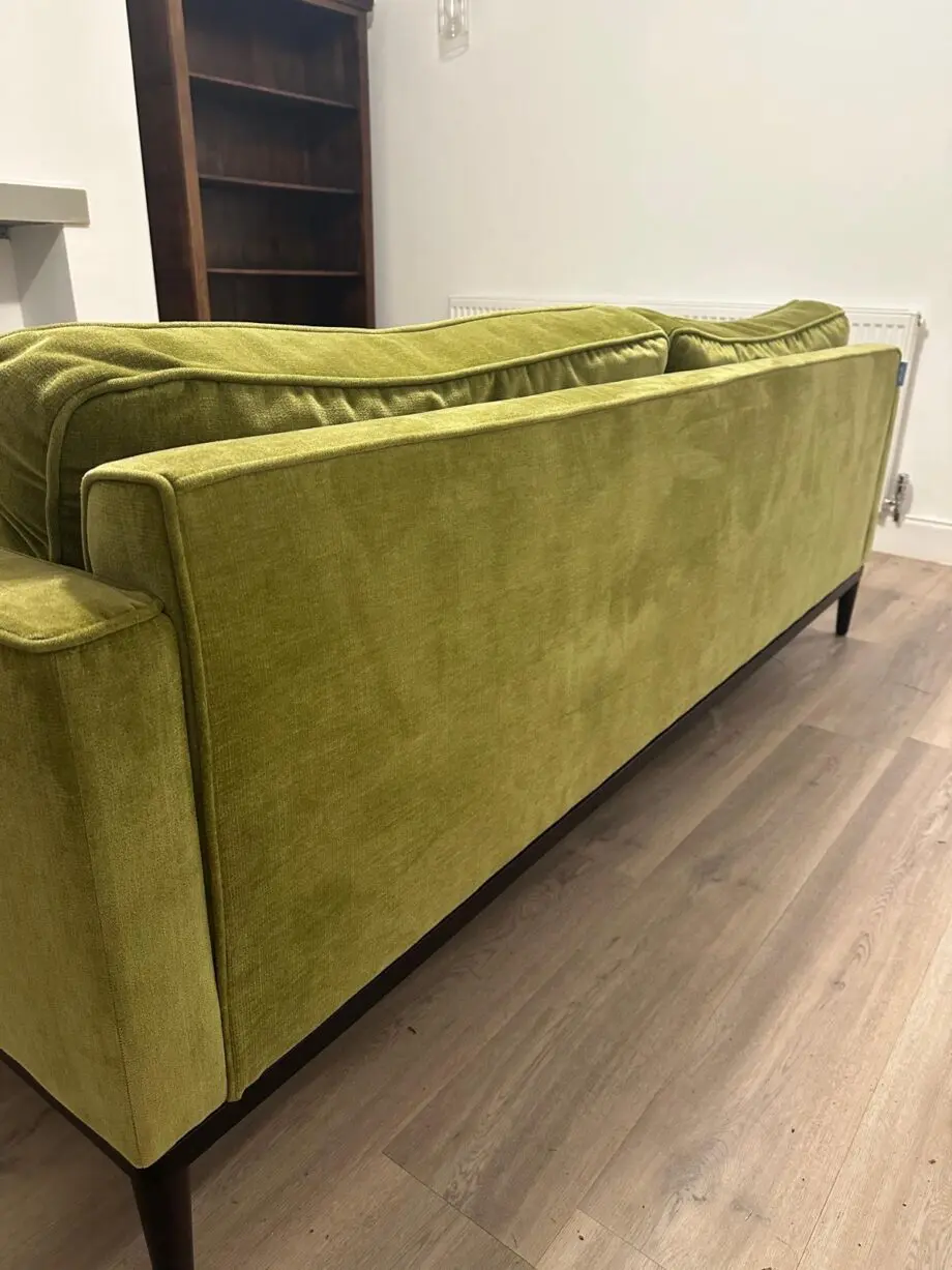 Swyft Model 02 3 seater sofa and Ottaman in Moss Green
