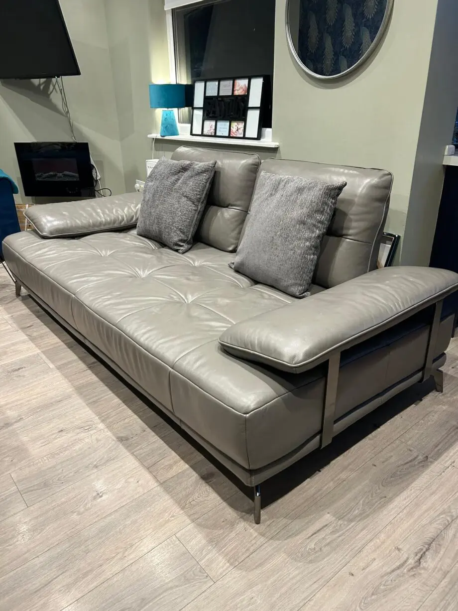 Grey electric 4 seater sofa scs