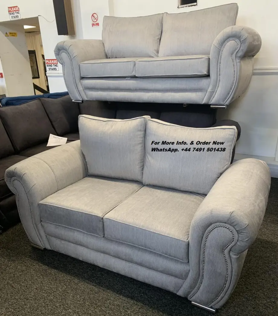 Chesterfield Loveseat For Sale || Cream Colour & Long-Lasting Hardwood Frame