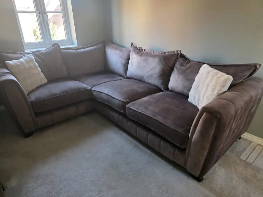 DFS Cherished right hand facing corner sofa. In beautiful as new condition.