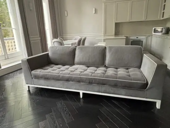High quality Bespoke “B&B Italia-style” sofa MADE IN ITALY in Elephant Grey