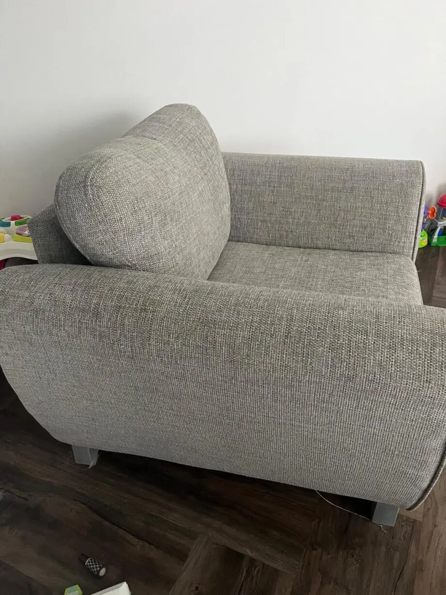 DFS Grey 3 Seater Sofa & Armchair