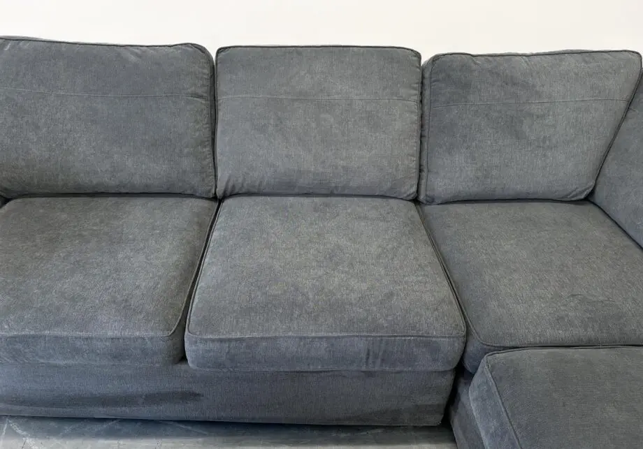 Dfs Grey Orka Corner Sofa Matching Footstool || Cash On Delivery