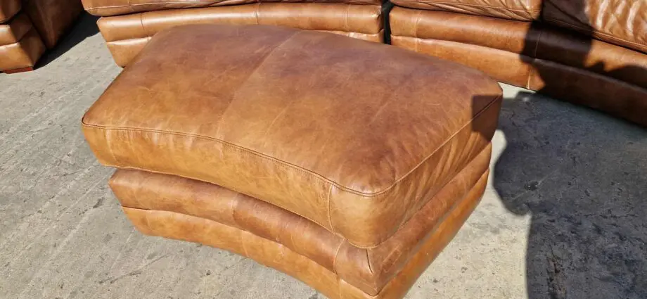 Barker and Stone house - Leather - Light Brown/Tanned leather Sofa