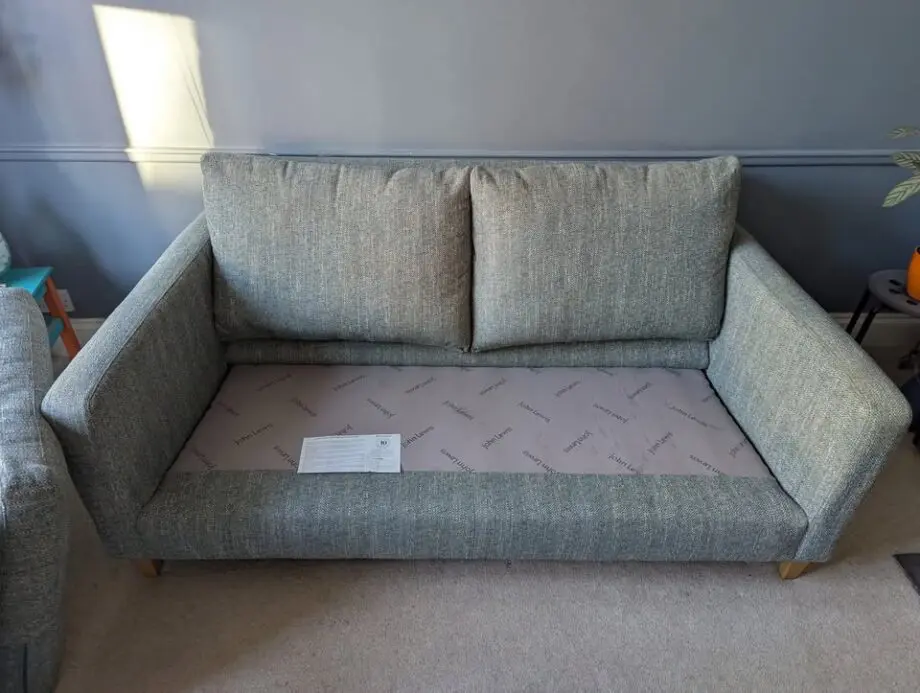 John Lewis Blue/Green Two Seater Sofa