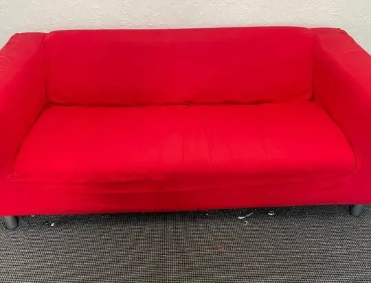 IKEA Red 3 Seater Sofa