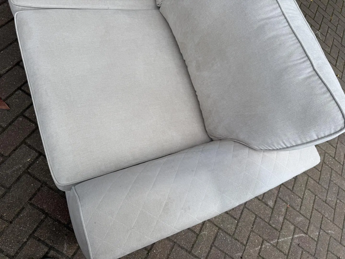 DFS Orka Cream Corner Sofa & Footstool 🛋️