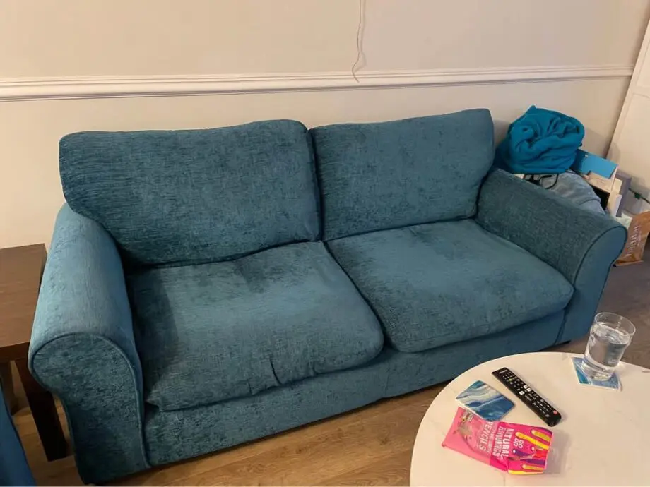 Argos Home Teal Tessa fabric 3 and 2 seater sofas