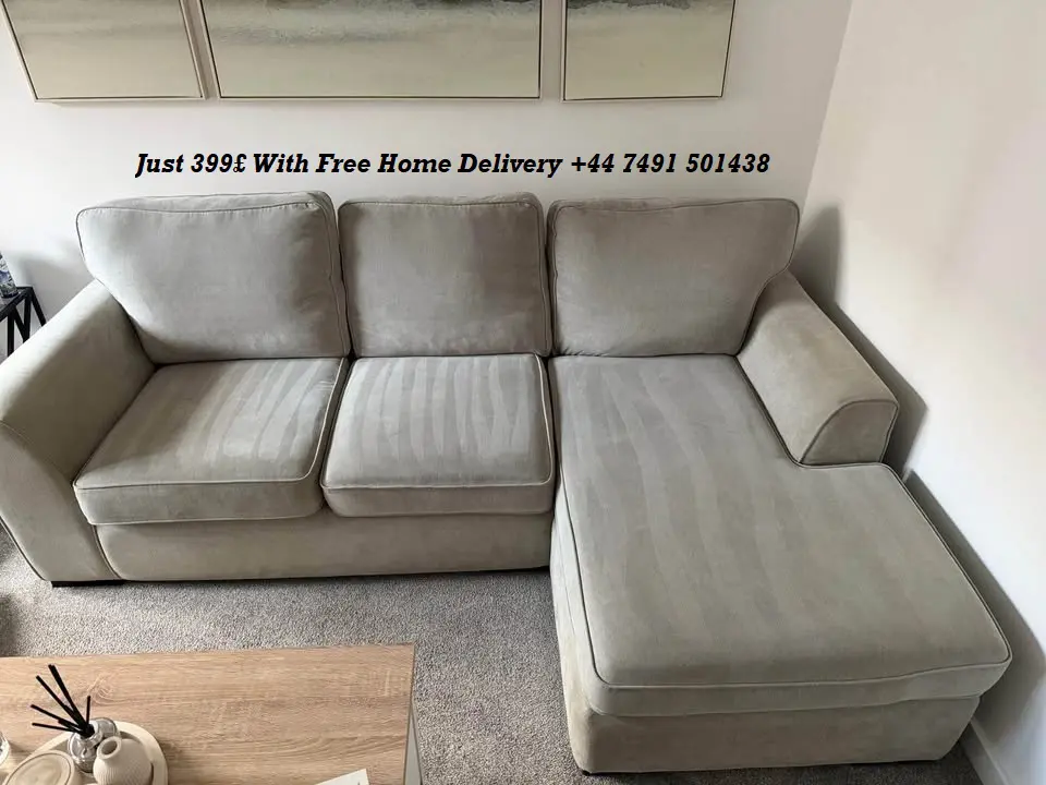 Dfs Beige Sectional Sofa For Sale