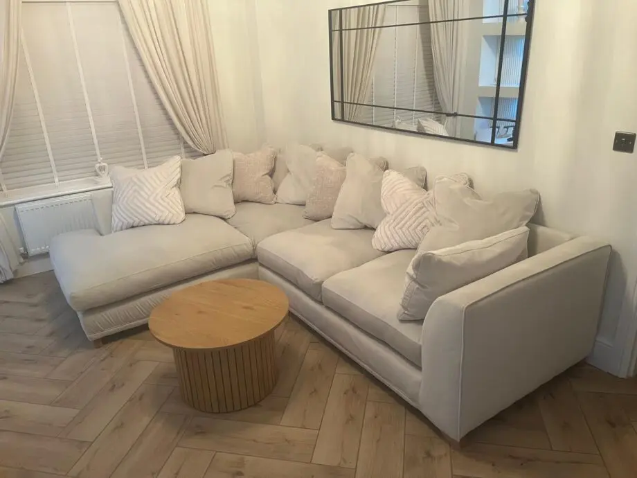 DFS cream corner sofa