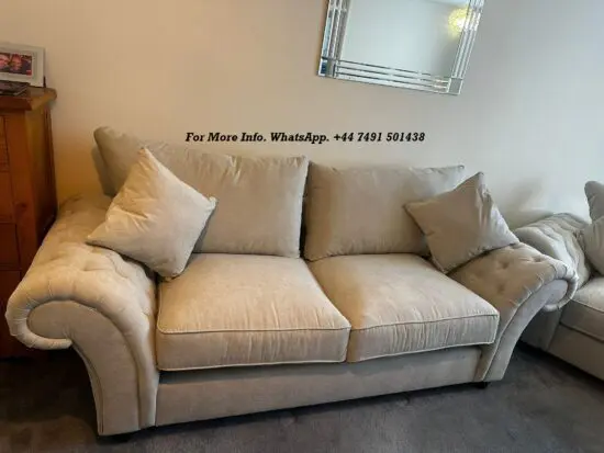 Chesterfield 3+2 Loveseat For Sale Beige