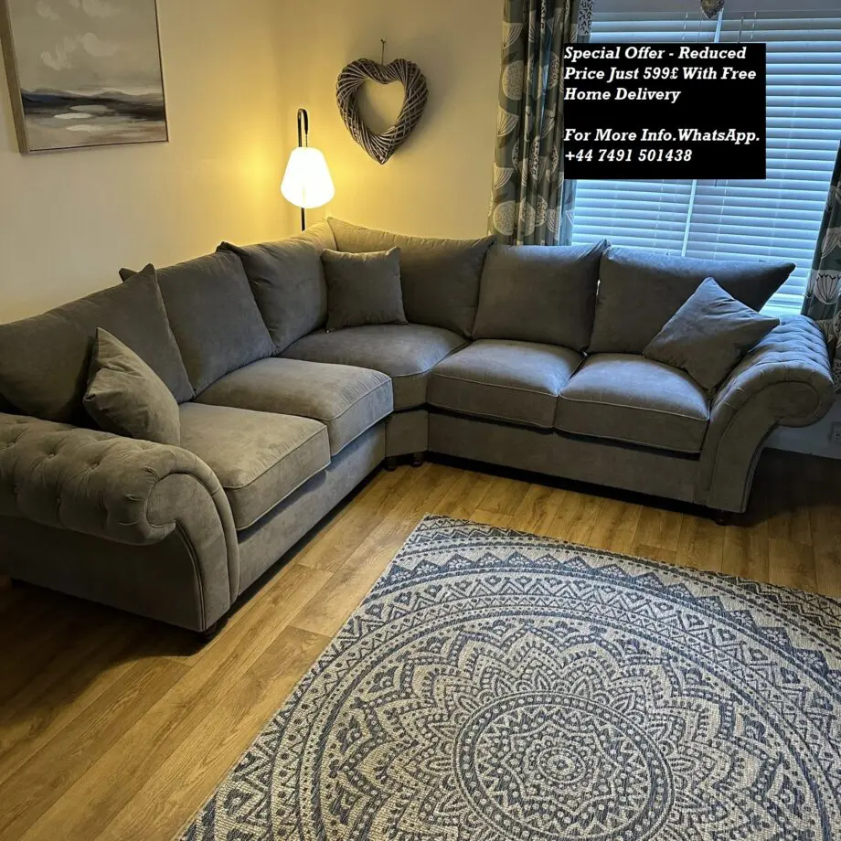 Special Offer - Reduced Price Windsor Chesterfield Dual Corner Sofa For Sale