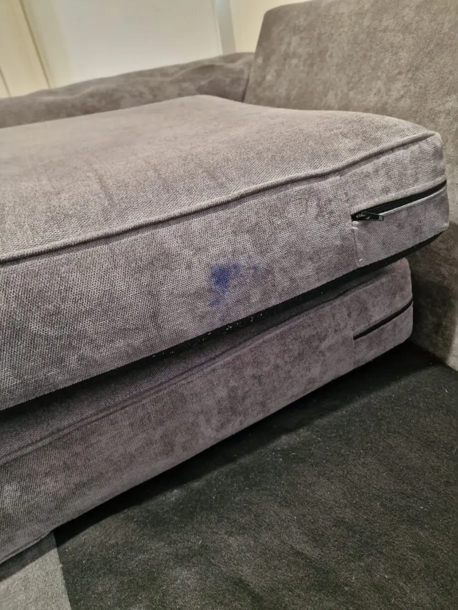 Grey fabric sofas