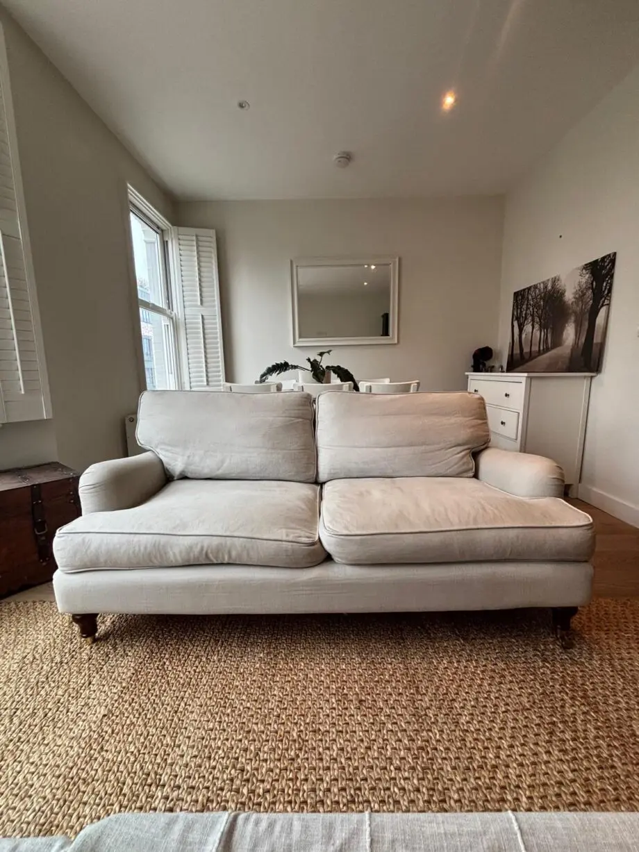 Sofa.com - Bluebell 3 Seat Sofa in Taupe Brushed Linen Cotton
