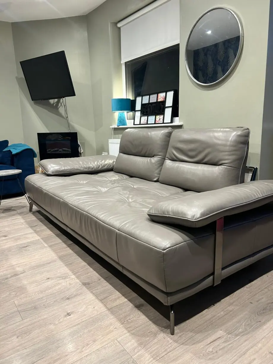 Grey electric 4 seater sofa scs