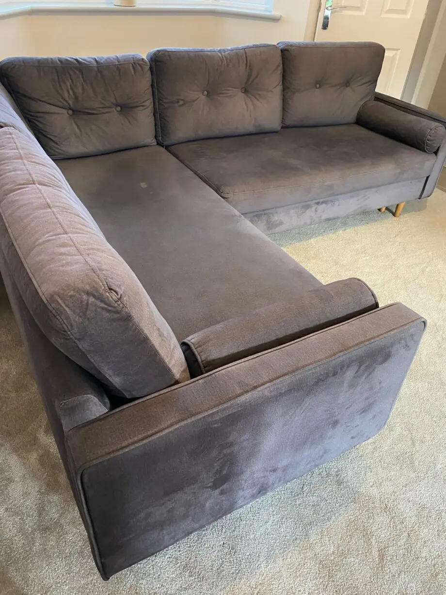 Grey Wayfair corner sofa bed