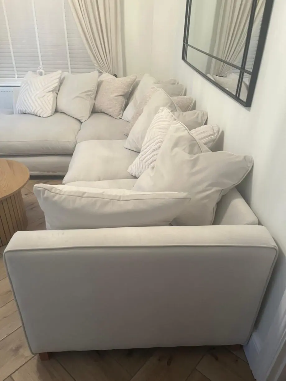 DFS cream corner sofa