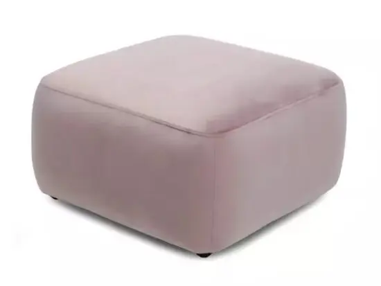 DFS Mauve Velvet Darcy footstool