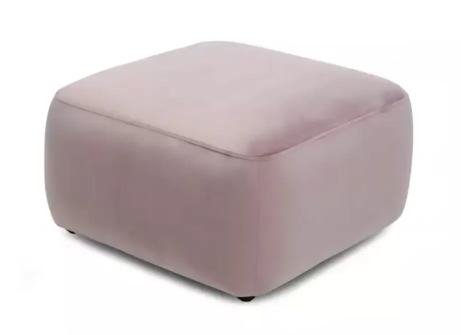 DFS Mauve Velvet Darcy footstool