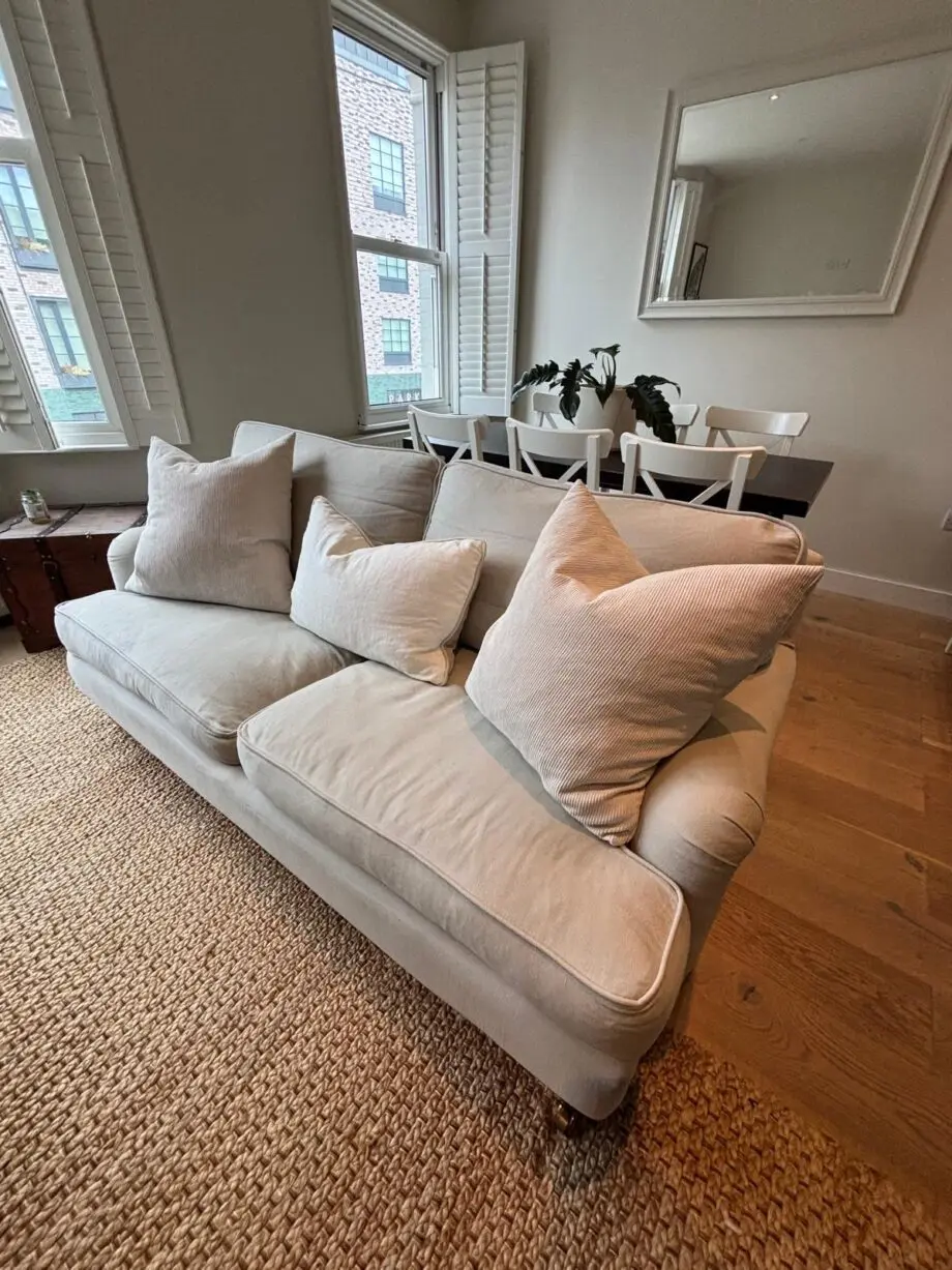 Sofa.com - Bluebell 3 Seat Sofa in Taupe Brushed Linen Cotton