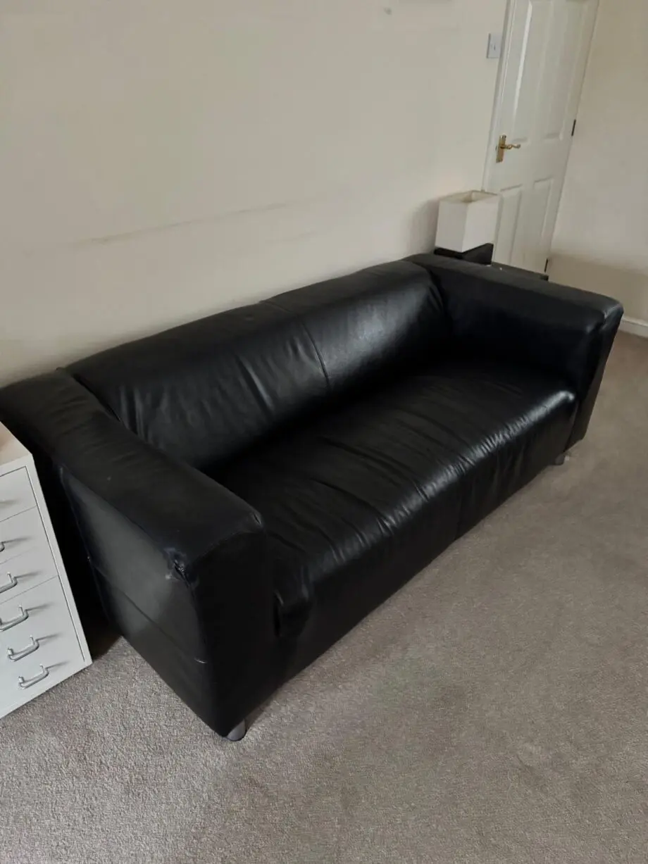 IKEA leather sofa