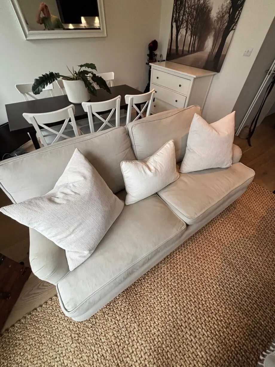Sofa.com - Bluebell 3 Seat Sofa in Taupe Brushed Linen Cotton