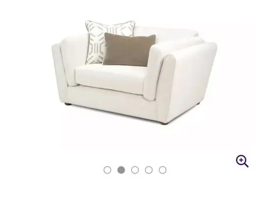 DFS Cream Cuddler Chair