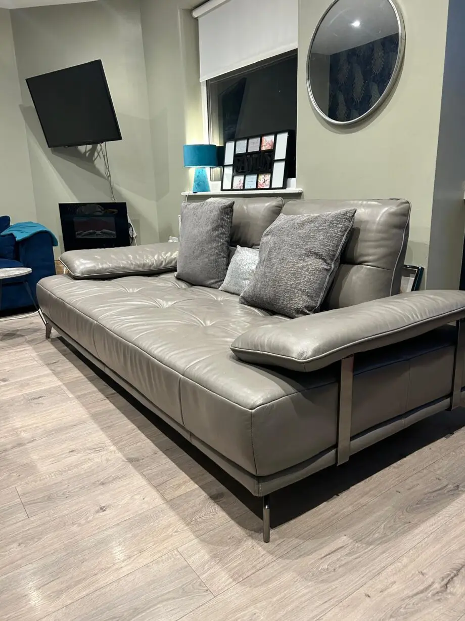 Grey electric 4 seater sofa scs