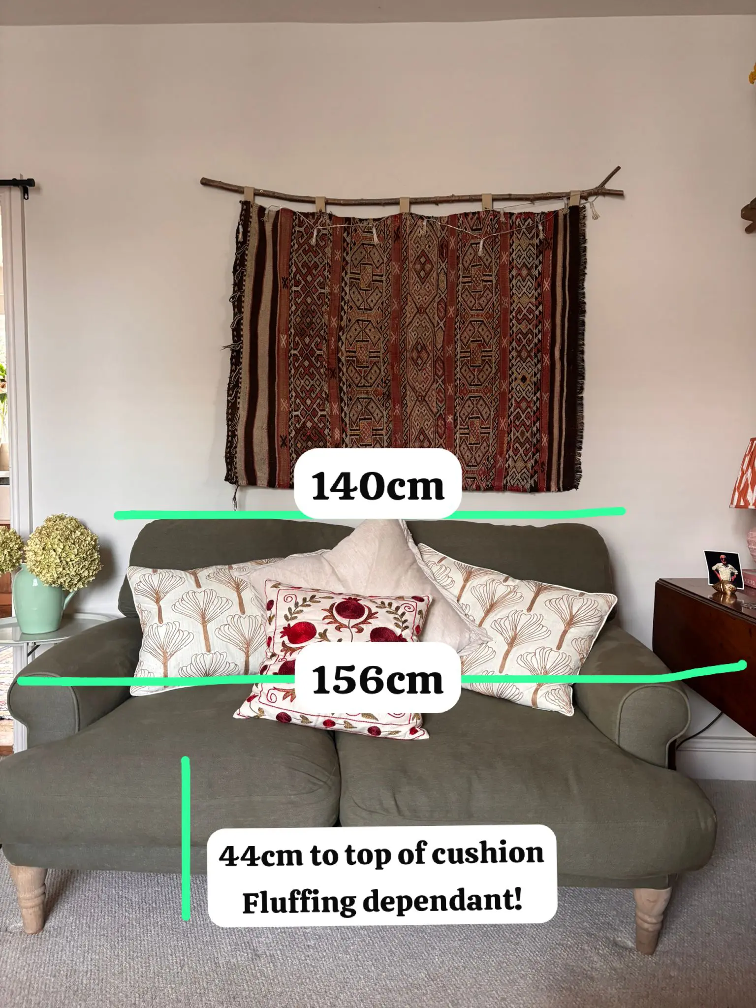 Loaf intelligent linen baked fig 2 seater sofa with oak turned legs