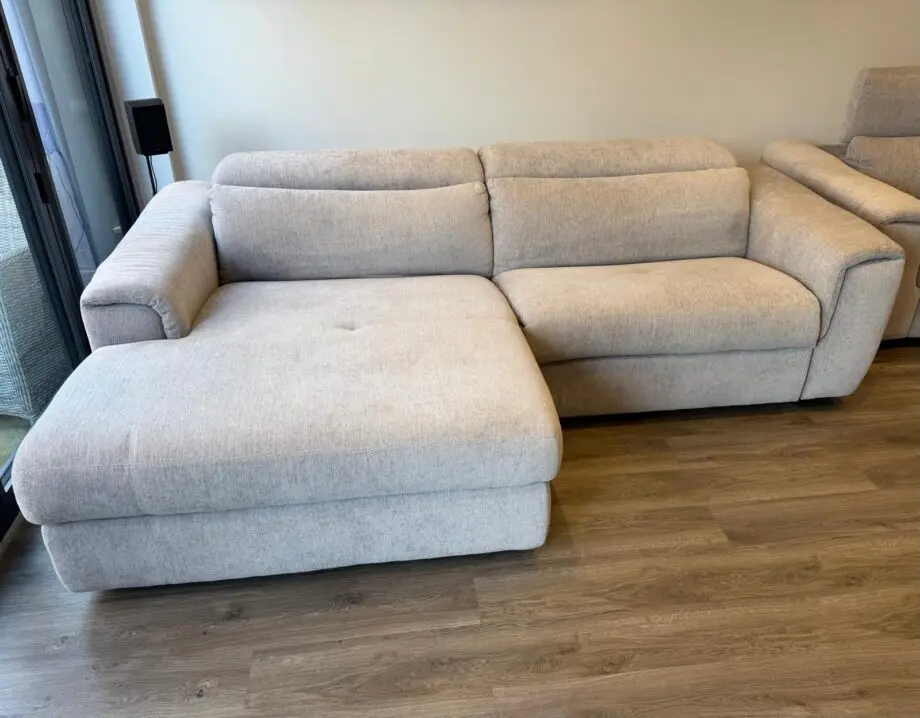 Large Grey Nicolleti Figaro Chaise Power Recliner