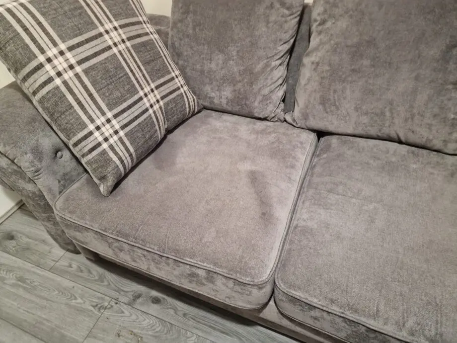 Grey fabric sofas