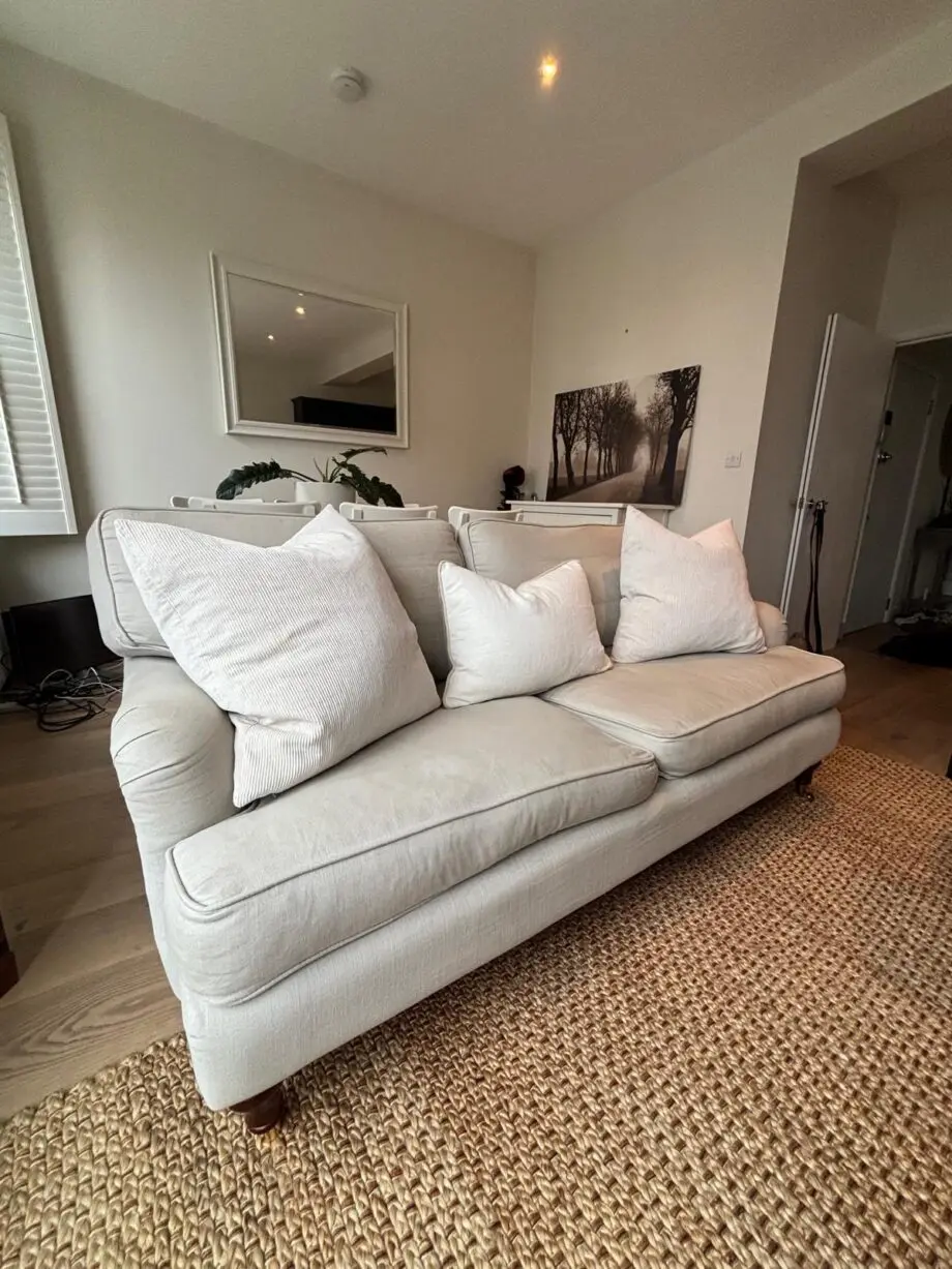Sofa.com - Bluebell 3 Seat Sofa in Taupe Brushed Linen Cotton