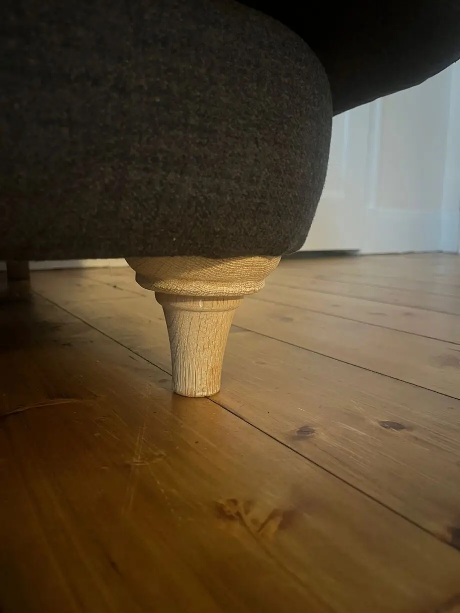 Loaf large right hand smithy corner sofa in welly boot clever woolly fabric