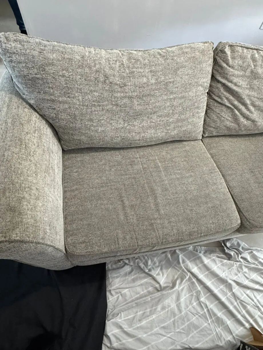 SCS Grey sofa oak legs