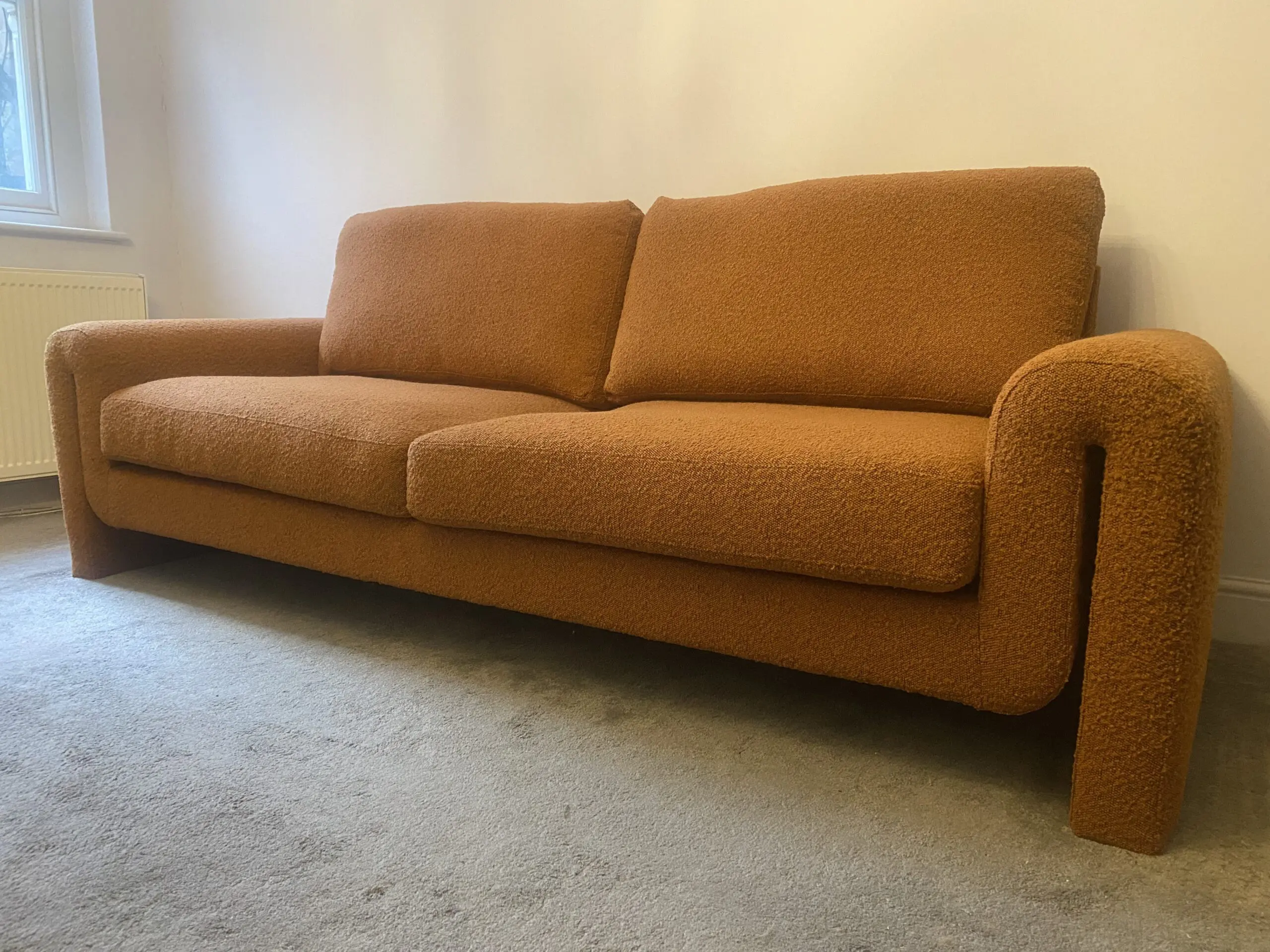 Homesense/TK Maxx Rust Brown Boucle 2-Seater Sofa