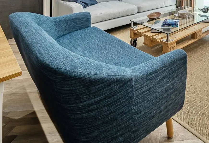 Stylish Made.com Blue 3 seater Sofa - Comfortable, Well-Kept, Modern Design