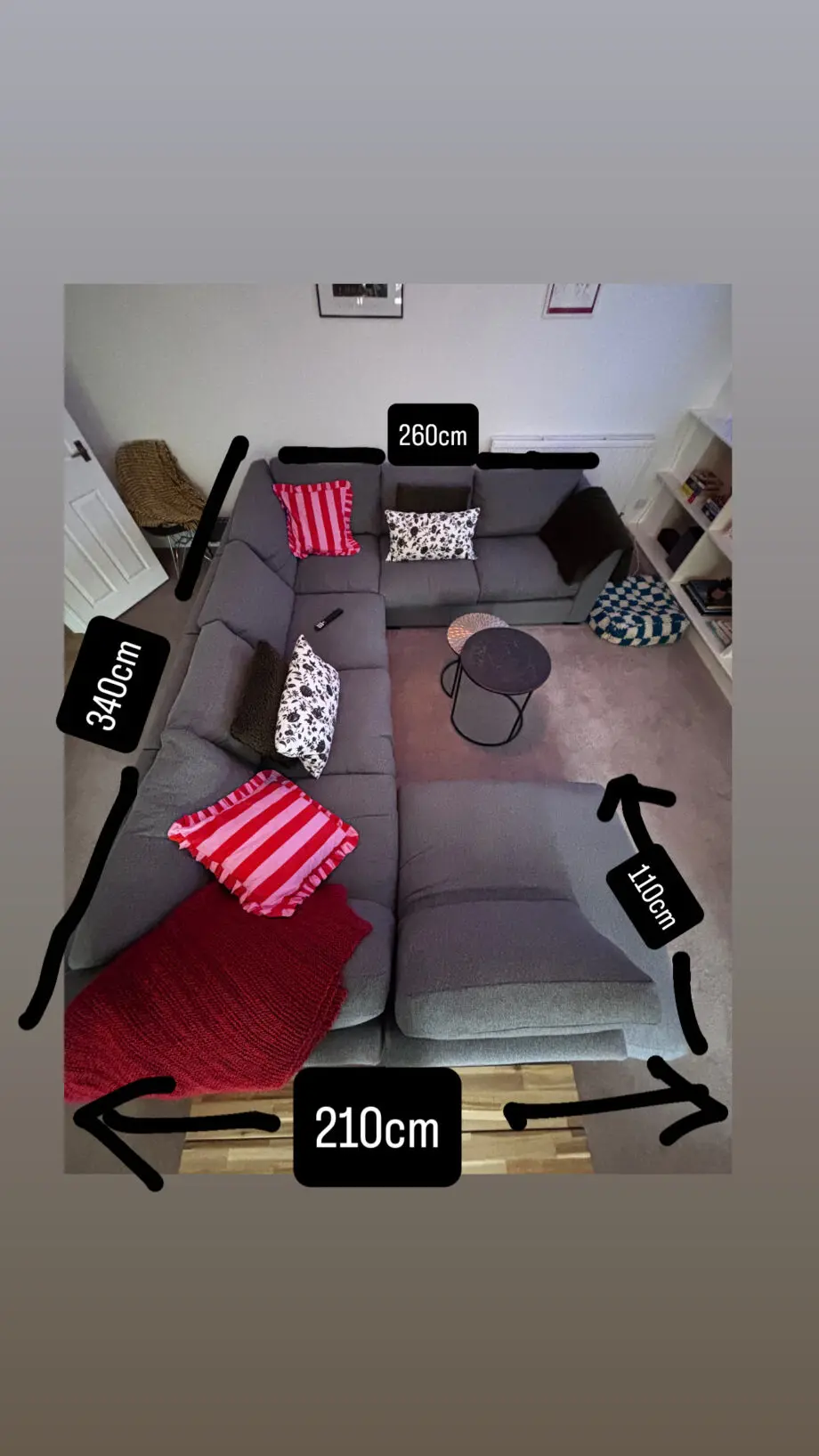 Sofas & Stuff Wadenhoe Grey Modular U shape Couch