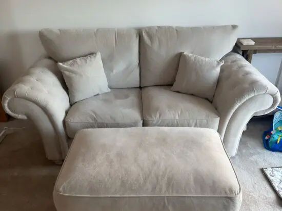 sofa club 2 seater sofa, natural colour