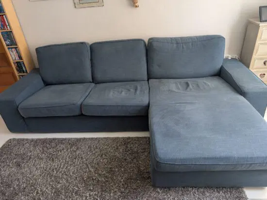 IKEA KIVIK 3-Seat sofa with chaise long in excellent condition
