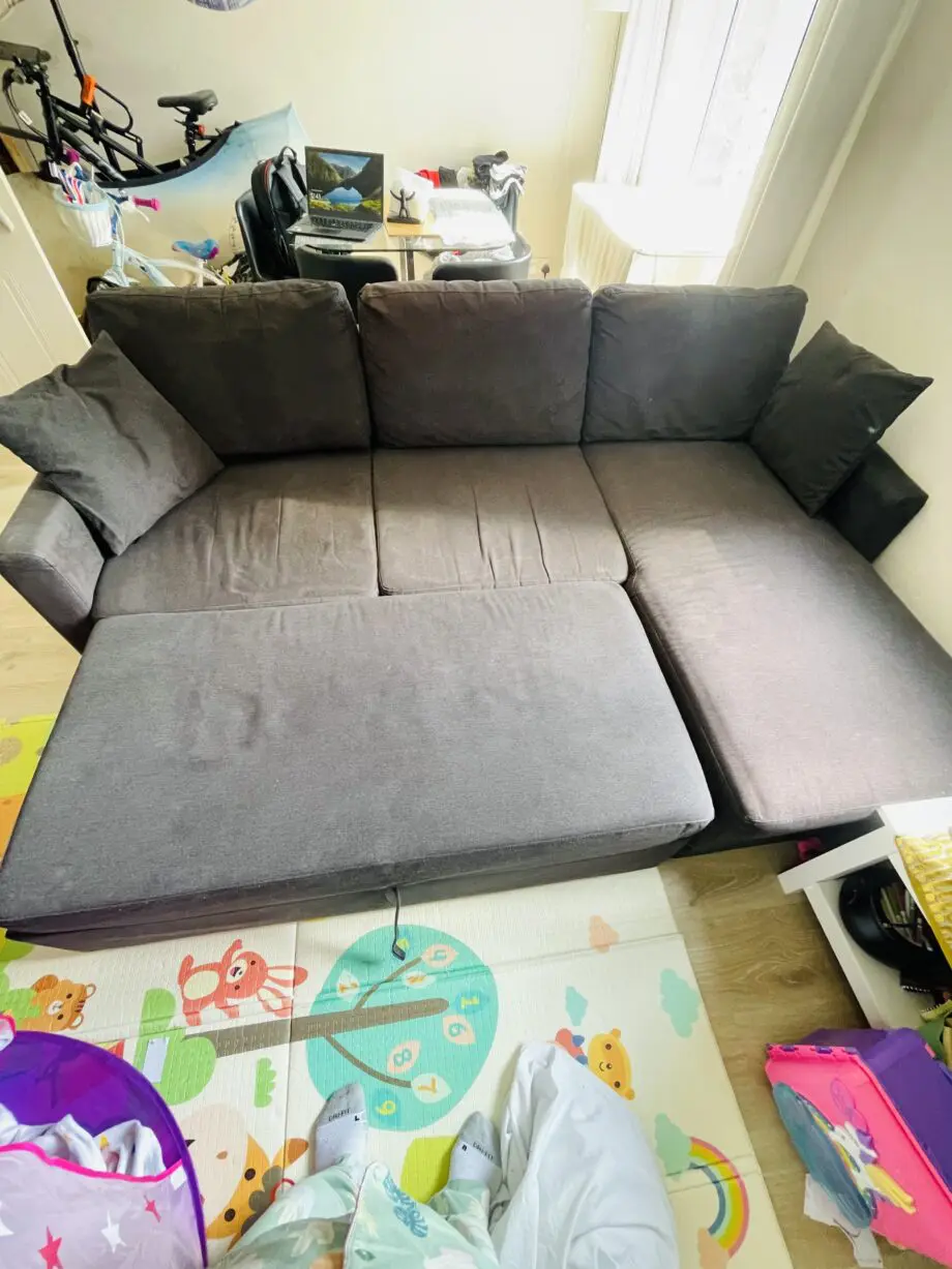 Habitat Reagan Right Hand Storage Corner Chaise Sofa Bed - Charcoal