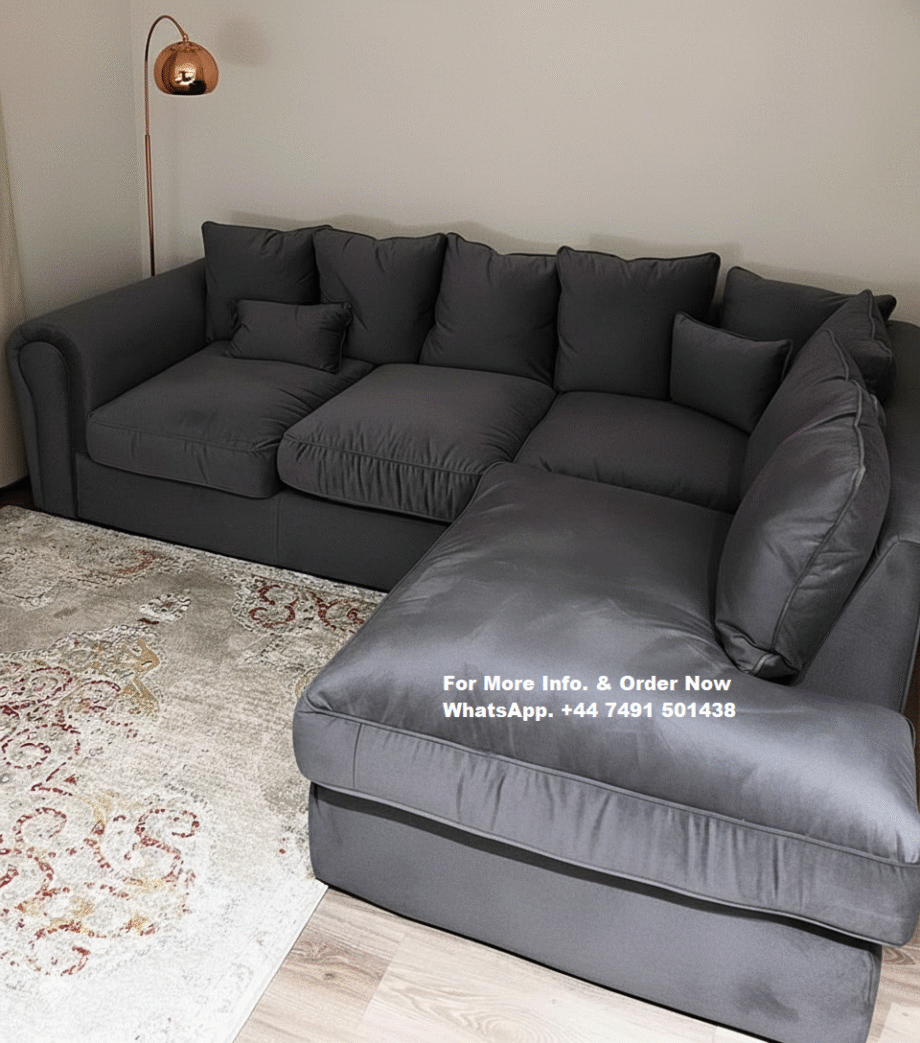 Baron Grey Corner Sofa For Sale