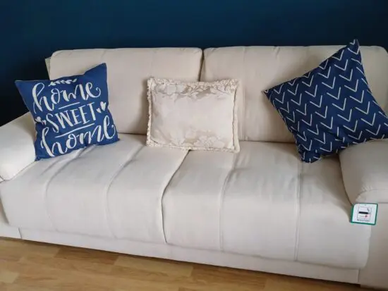 Kansas champagne coloured 3 seater sofa