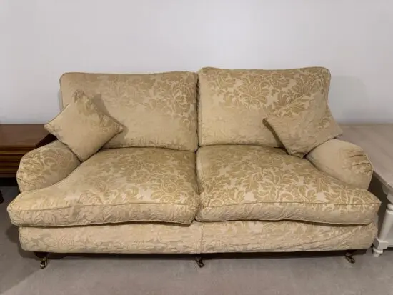 Multiyork Howard sofa, chairs and footstool in Glamour beige fabric